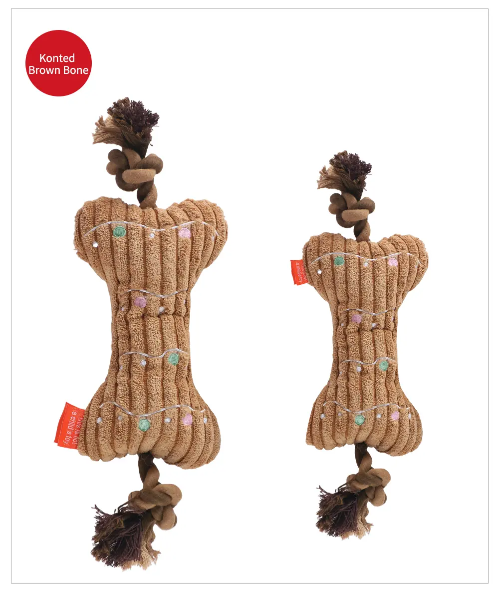 Squeaky Bone Plush Toy (14)
