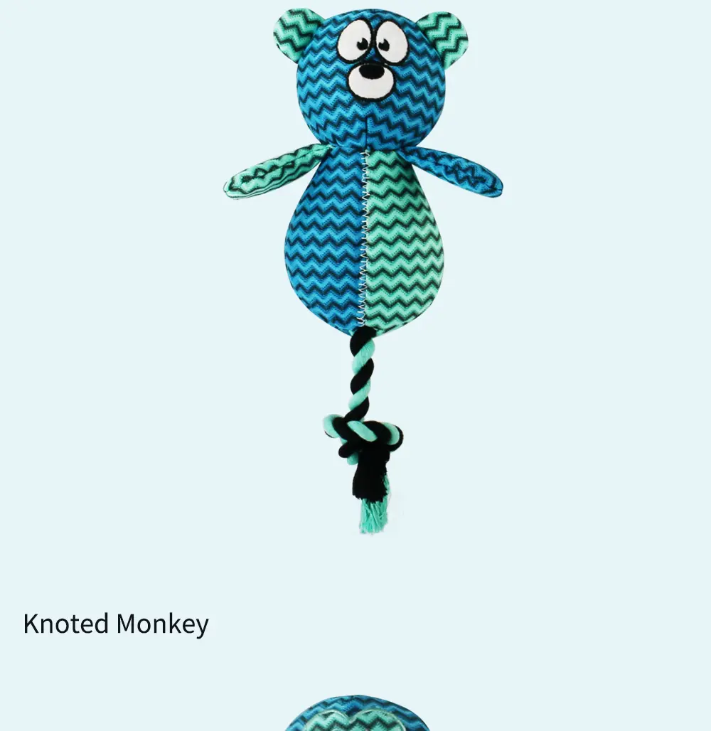 2025 Latest Design Rope-style Plush Pet ToyKnoted Elephant，Knoted Bear，Knoted Monkey，Knoted Kolar，Knoted FoX (13)