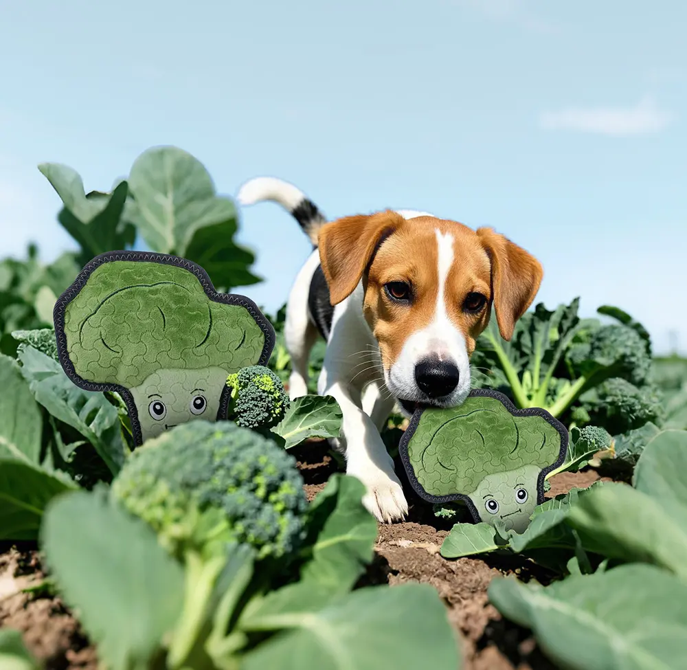 Explore the Latest Dog-Themed Plush Toy Series dogs Red mushroom, Broccoli, Avocado Omelet (6)