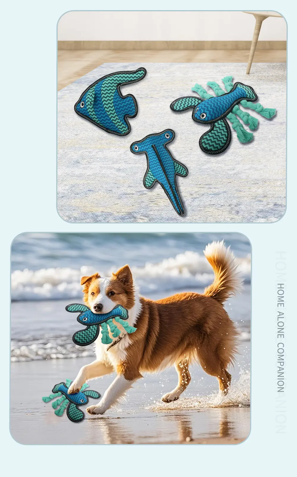 Dog Interactive Biting Soft Toy:Lobste,Angelfish,Hammerhead Shark,Manta Ray (12)