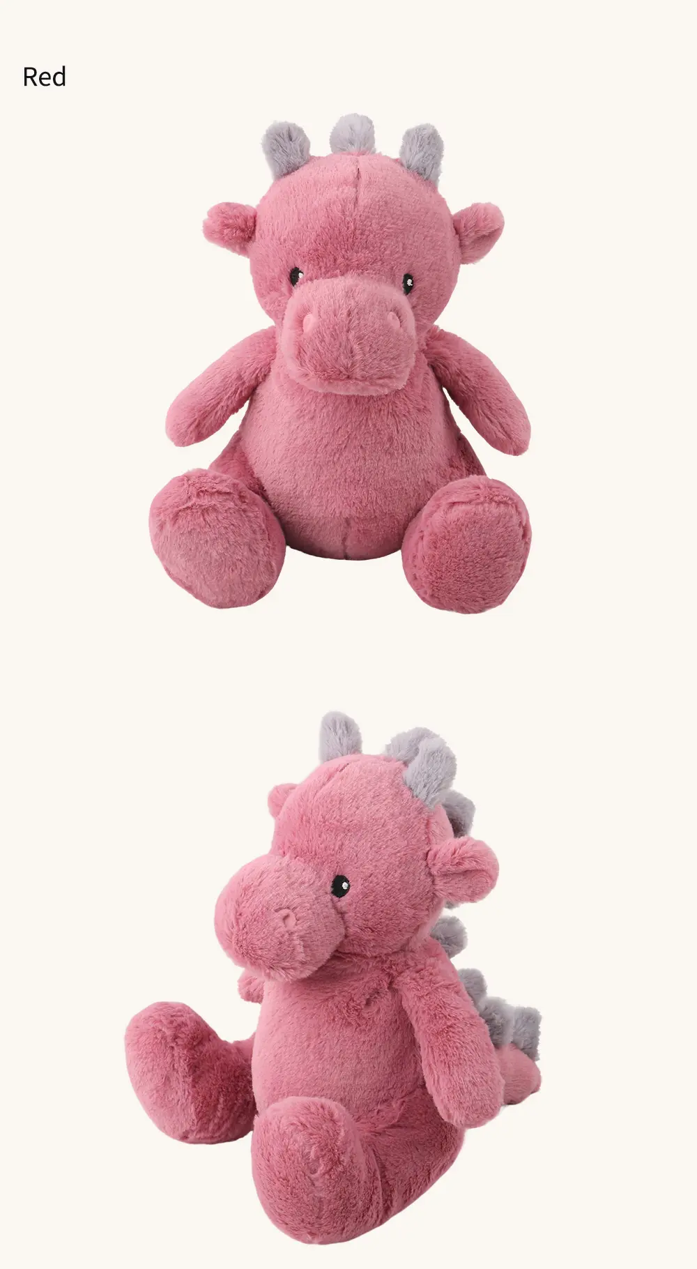 Cute animal-shaped pet stuffed toys with soft and comfortable material：Stuffed DragonPet Toy (13)