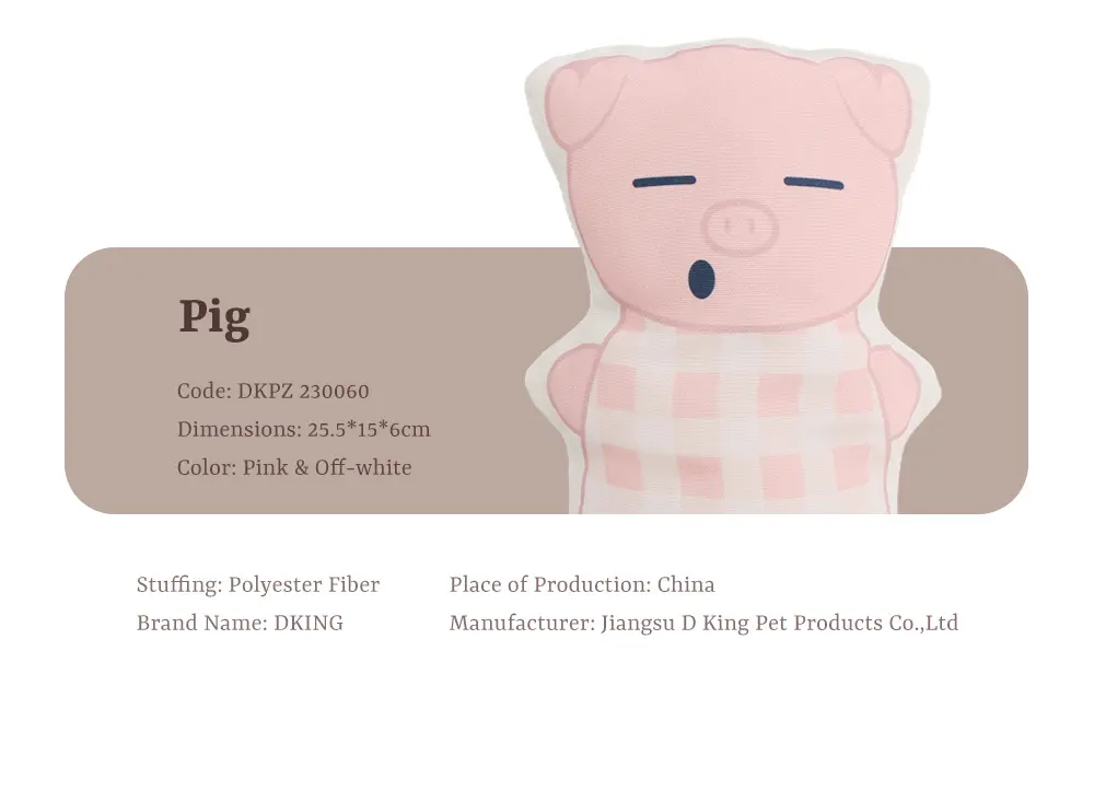Dog, Cat, Pig Plush Toys Adorable Pet Companions for Endless Fun (7)