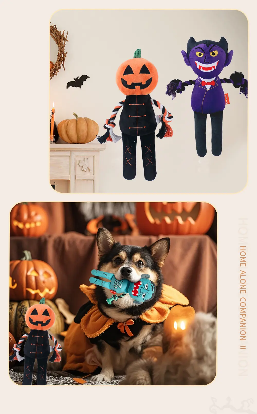 Halloween knoted plush dolls