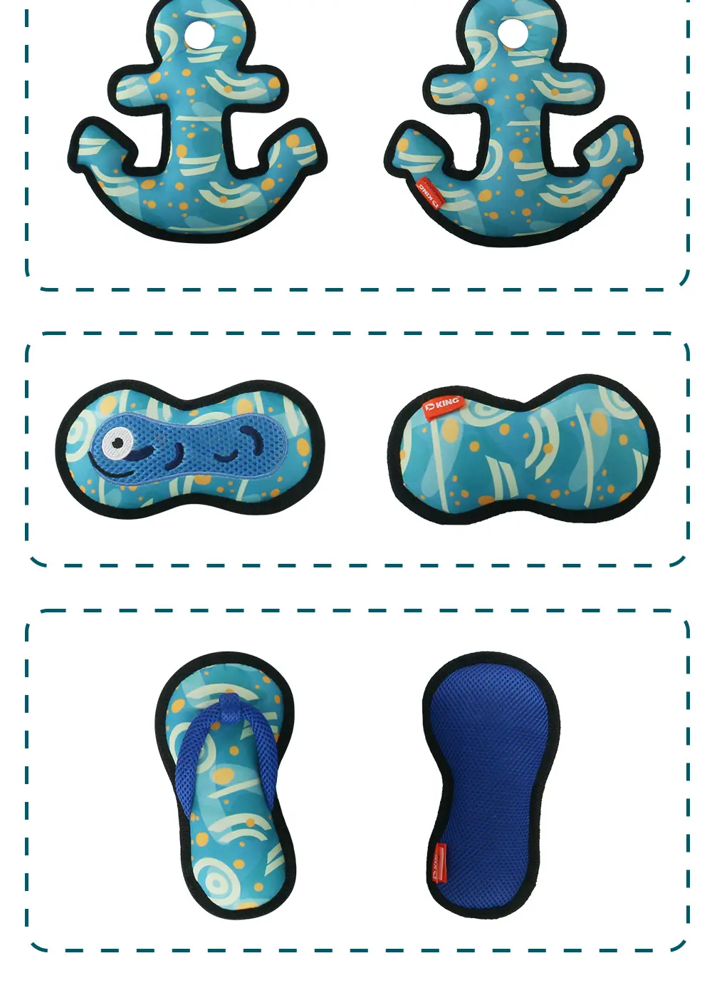 2025 Latest Pet Interactive Plush Toy Series, Innovative Design Enhances Pet's Fun, Safe Materials：Anchor，Worm，Slipper (9)