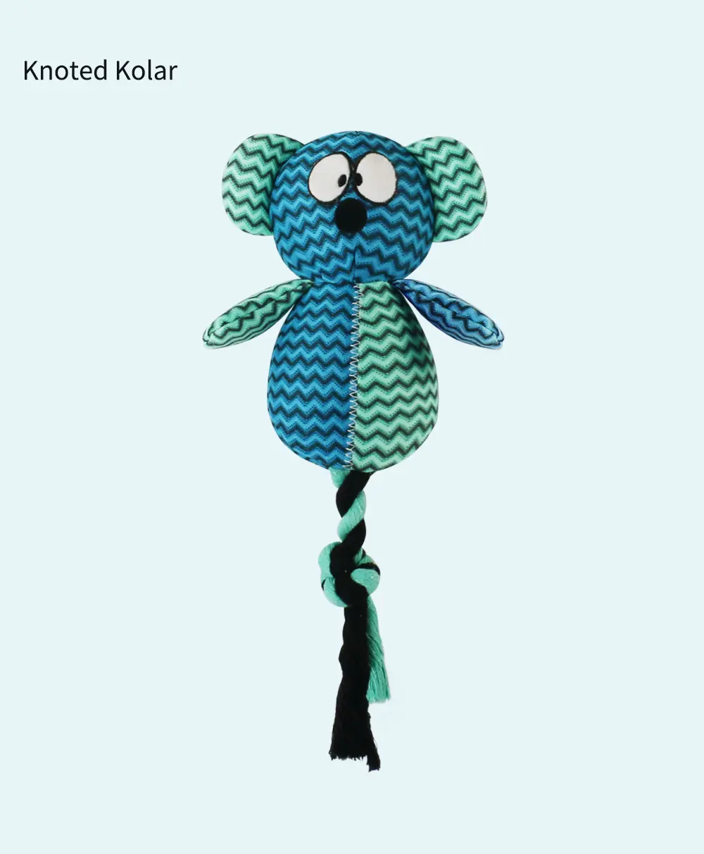 2025 Latest Design Rope-style Plush Pet ToyKnoted Elephant，Knoted Bear，Knoted Monkey，Knoted Kolar，Knoted FoX (15)