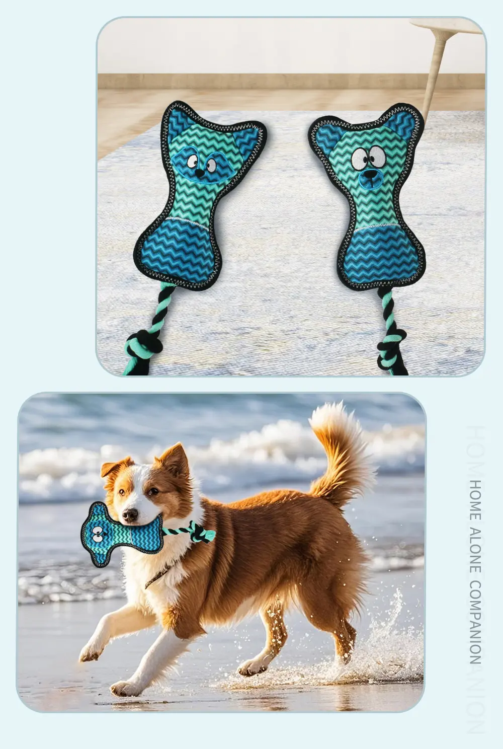 2025 Latest Design Rope-style Plush Pet Toy：Bear Bone，Monkey Bone，Kolar Bone，Fox Bone (12)