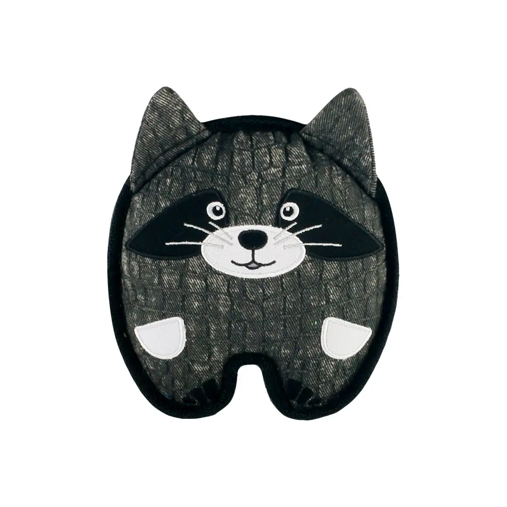 2025 New Product Classic Animal Shape Sturdy Dog Toy Collection 3D Raccon