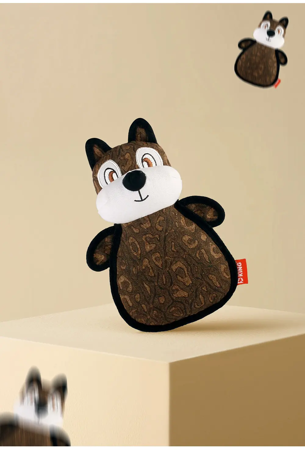 2025 New Product Classic Animal Shape Sturdy Dog Toy Collection Oblate Body Squirrel (10)
