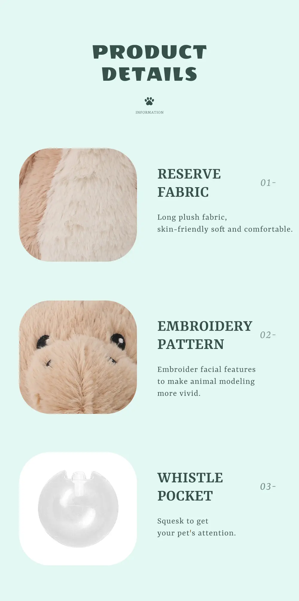 Standing Dragon Plush Toys Are A Huge Hit With Dogs, Durable And Soft, Promoting Health (8)