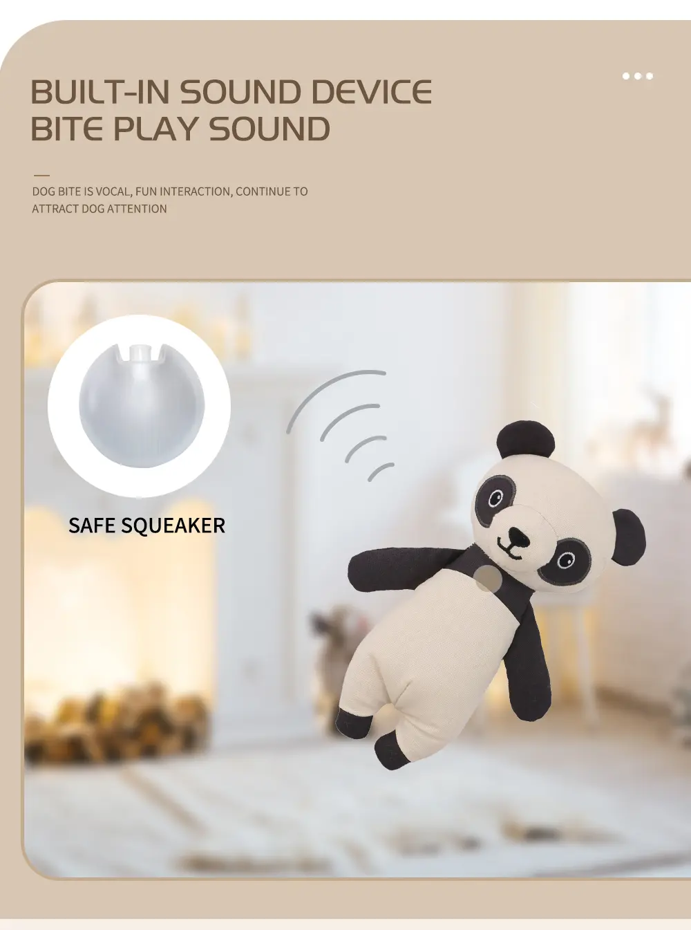 Pet Plush Toy Series Lifelike and Adorable, Bringing Endless Joyful Moments Bear, Raccoon, panda (5)