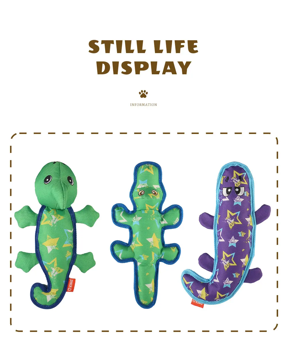 Soft, Safe, Interactive Dog Toys Excel：Sea Horse，Bear Frisbee，Chameleon，Snake (16)