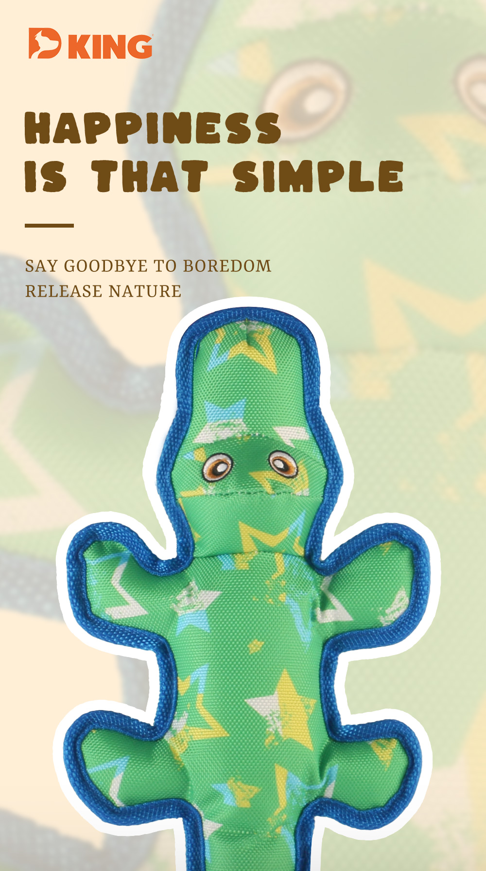 Soft, Safe, Interactive Dog Toys Excel：Sea Horse，Bear Frisbee，Chameleon，Snake (11)