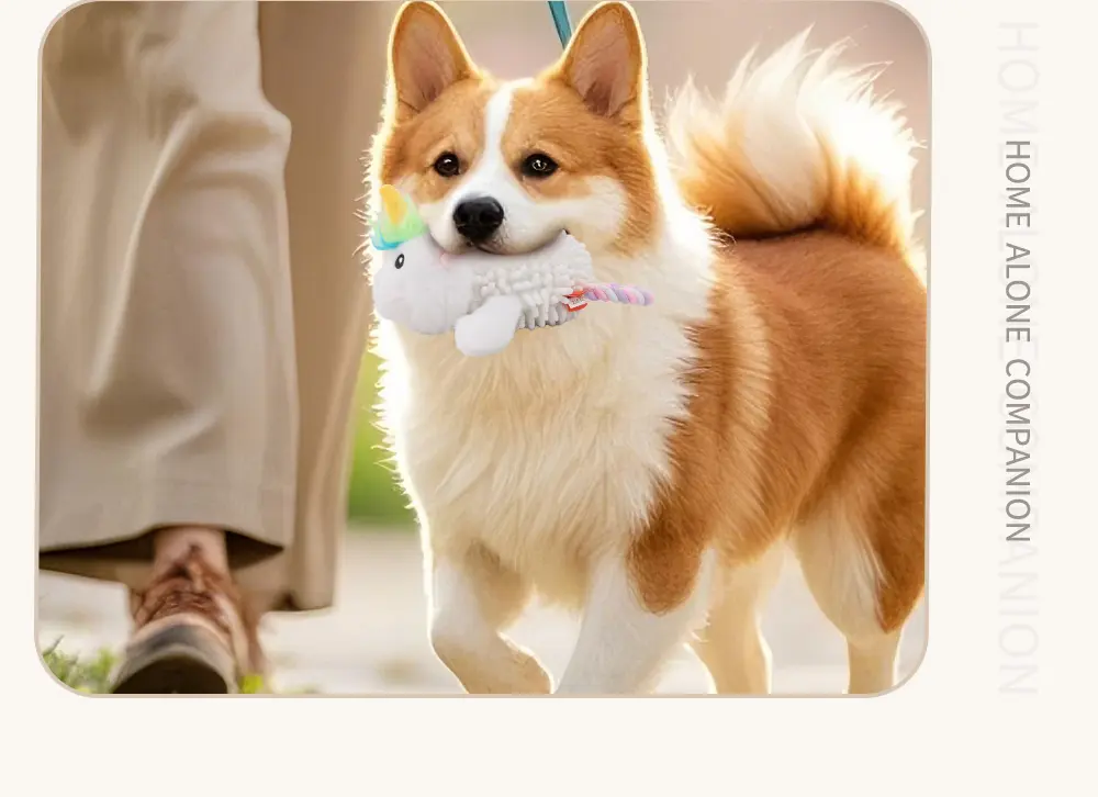 Pet Rope Toy Combines cute animals with rope, safe and comfortable
