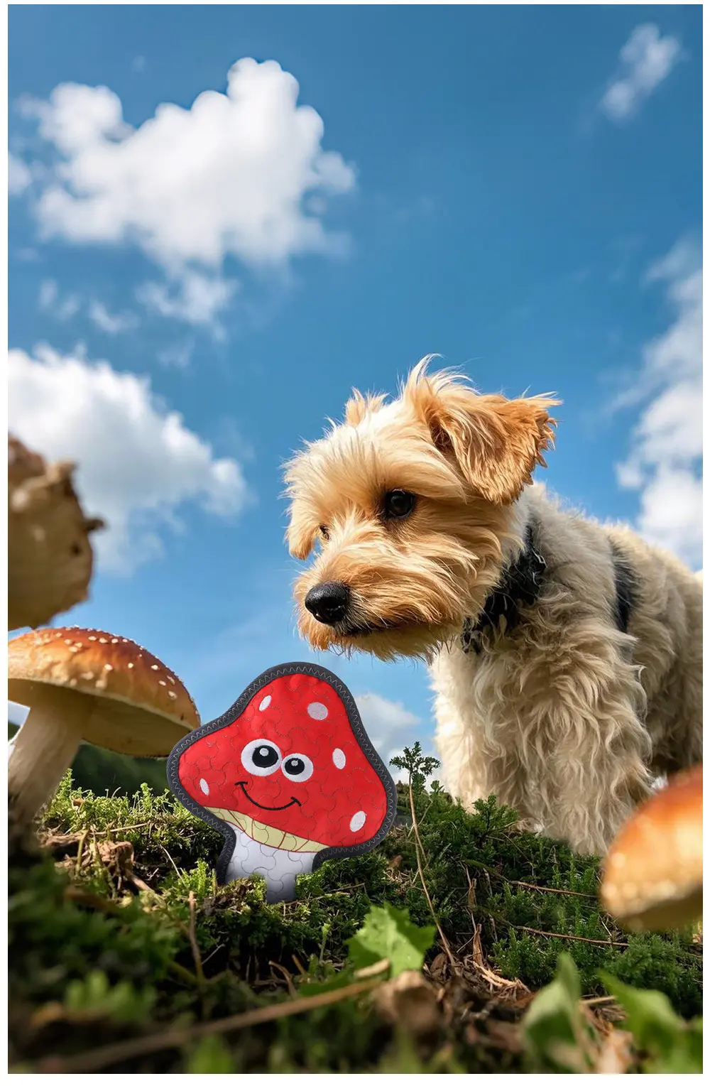Explore the Latest Dog-Themed Plush Toy Series dogs Red mushroom, Broccoli, Avocado Omelet (12)