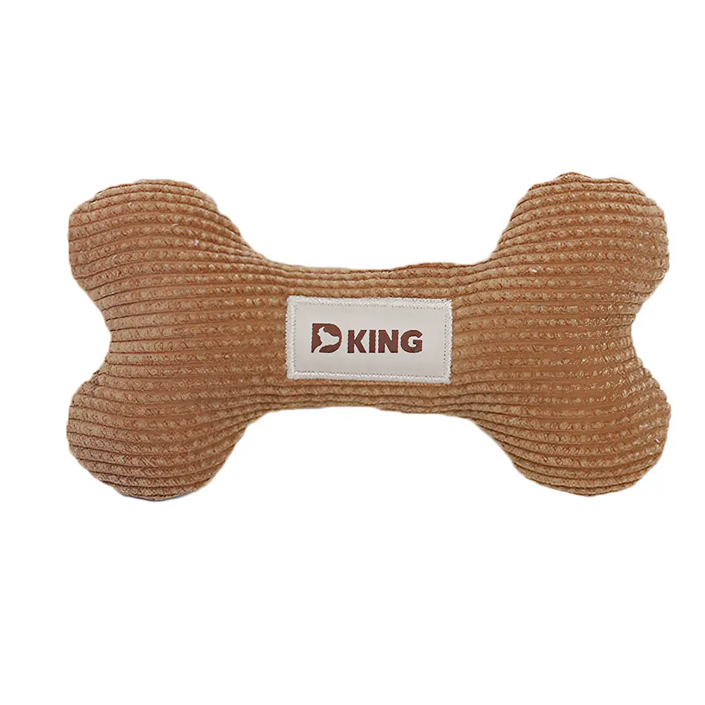 Interactive Plush Dog Bone Toy