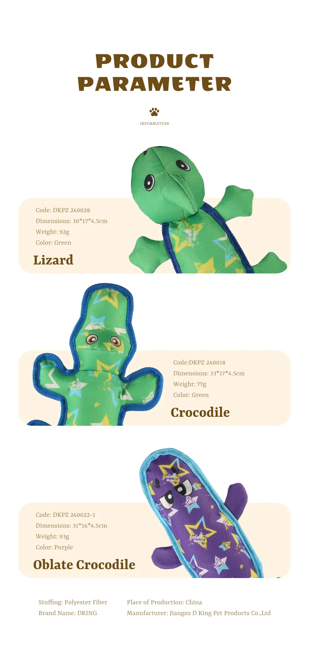 Soft, Safe, Interactive Dog Toys Excel：Sea Horse，Bear Frisbee，Chameleon，Snake (13)