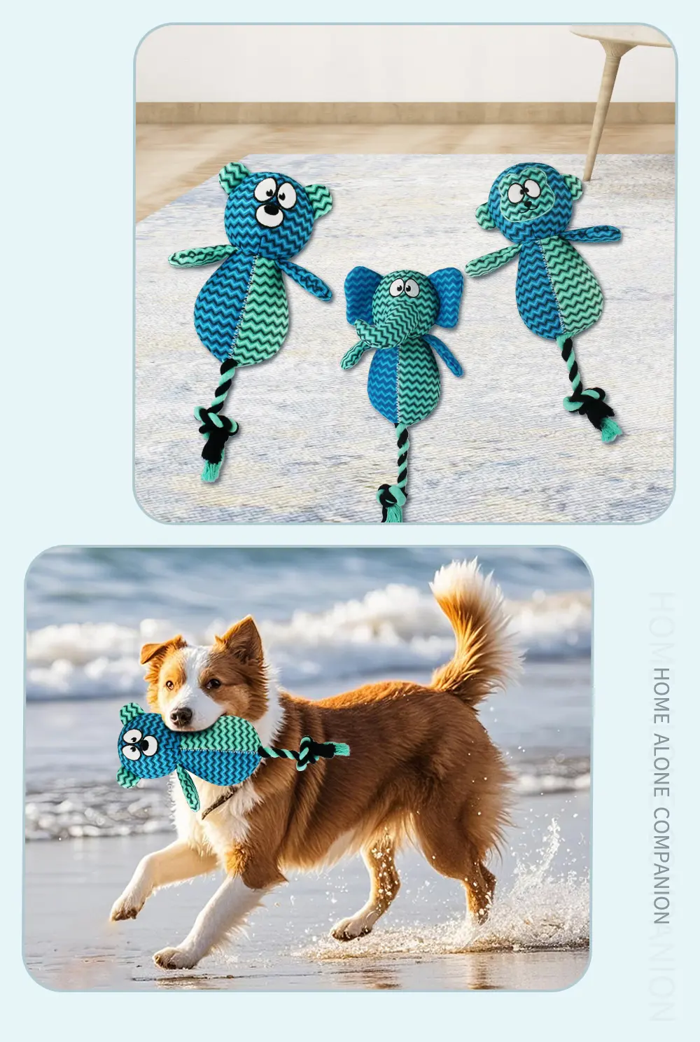 2025 Latest Design Rope-style Plush Pet ToyKnoted Elephant，Knoted Bear，Knoted Monkey，Knoted Kolar，Knoted FoX (11)
