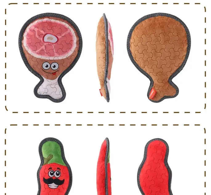 Puppy chewing toys. The multifunctional plush chewing toys are sweeping the pet market and are highly popular